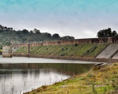 Presa romana del embalse de Cornalvo