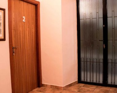 Entrada a los apartamentos a través de un hall privado